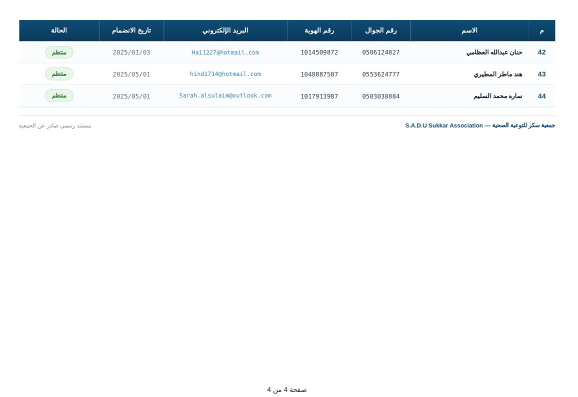 الجمعية العمومية 25 - 4